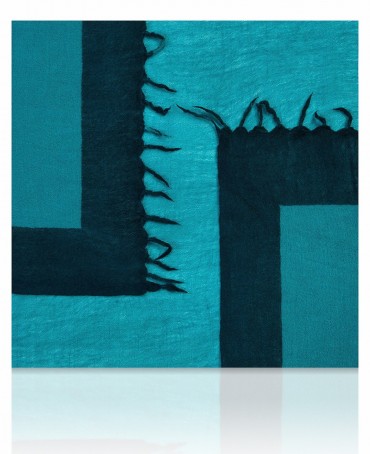 Палантин Унисекс W-BORDE/GREEN.NAVY